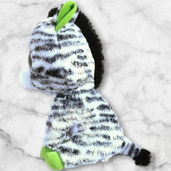 TY BEANIE BOOS ZIG ZAG ZEBRA 2011 9" PLUSH - Picture 4 of 8